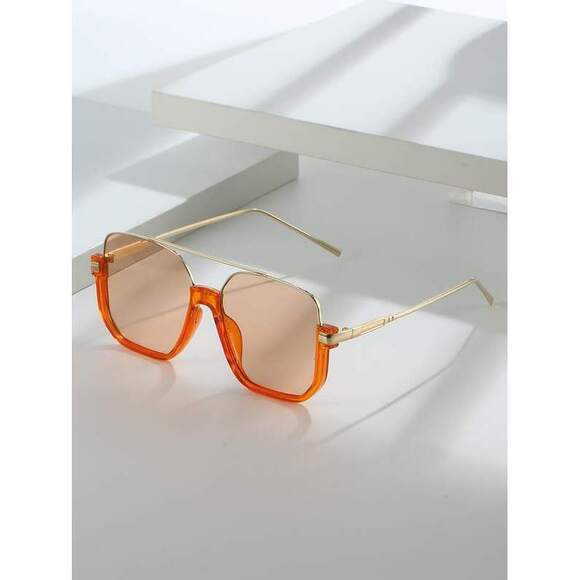 Oversized Retro Vintage Glasses, Bright Colors, Spring/Summer, B main image 4